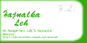 hajnalka leh business card